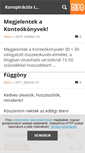 Mobile Screenshot of konteo.blog.hu