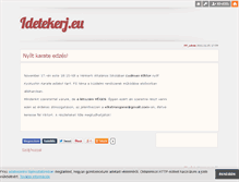 Tablet Screenshot of idetekerj.blog.hu