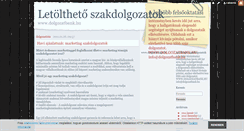 Desktop Screenshot of dolgozatbank.blog.hu