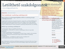 Tablet Screenshot of dolgozatbank.blog.hu