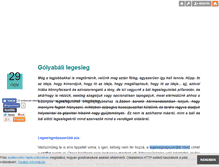 Tablet Screenshot of kozgazgolyabal.blog.hu