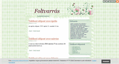 Desktop Screenshot of foltvarraslm.blog.hu