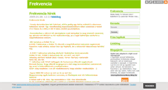 Desktop Screenshot of frekvencia.blog.hu