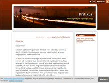 Tablet Screenshot of honlapkritika.blog.hu