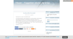 Desktop Screenshot of feszer.blog.hu