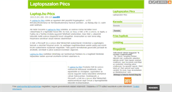 Desktop Screenshot of laptopszalonpecs.blog.hu