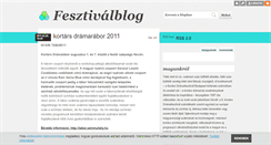 Desktop Screenshot of dramafestival.blog.hu