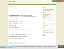 Tablet Screenshot of egyperc.blog.hu
