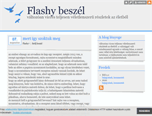 Tablet Screenshot of flashy.blog.hu