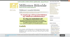Desktop Screenshot of milliomosbolcsode.blog.hu