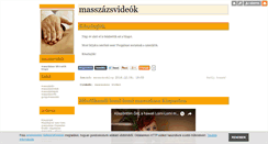 Desktop Screenshot of masszazstv.blog.hu
