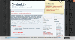 Desktop Screenshot of nyitnikek.blog.hu