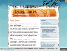 Tablet Screenshot of designhirek.blog.hu