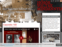Tablet Screenshot of hosokvoltak.blog.hu