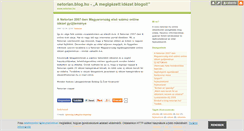 Desktop Screenshot of netorian.blog.hu