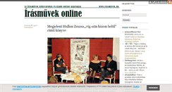 Desktop Screenshot of irasmuvek.blog.hu