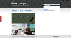 Desktop Screenshot of anya-lanya.blog.hu