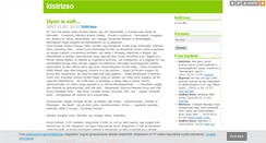 Desktop Screenshot of kistrizso.blog.hu