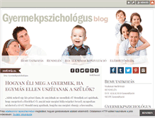 Tablet Screenshot of gyermekpszichologus.blog.hu