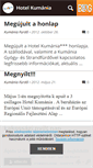 Mobile Screenshot of hotelkumania.blog.hu