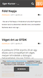 Mobile Screenshot of eger-kurzor.blog.hu