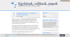 Desktop Screenshot of egyhazak.blog.hu