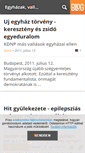 Mobile Screenshot of egyhazak.blog.hu