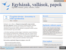 Tablet Screenshot of egyhazak.blog.hu