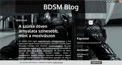 Desktop Screenshot of bdsm.blog.hu