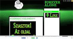 Desktop Screenshot of foreveralone.blog.hu