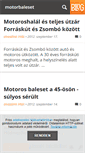 Mobile Screenshot of motorbaleset.blog.hu