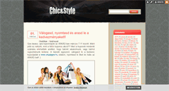 Desktop Screenshot of chic-and-style.blog.hu