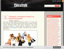 Tablet Screenshot of chic-and-style.blog.hu