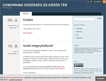 Tablet Screenshot of coworking.blog.hu