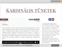 Tablet Screenshot of cardinalis.blog.hu