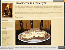 Tablet Screenshot of cukormentessuti.blog.hu