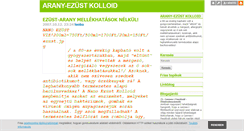 Desktop Screenshot of ezust-arany.blog.hu