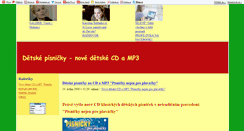 Desktop Screenshot of detske-pisnicky.blog.cz