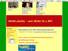 Tablet Screenshot of detske-pisnicky.blog.cz