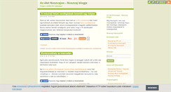 Desktop Screenshot of noszvaj.blog.hu