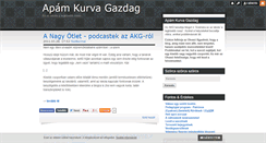 Desktop Screenshot of apamkurvagazdag.blog.hu