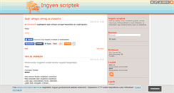 Desktop Screenshot of ingyenscriptek.blog.hu