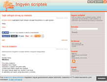 Tablet Screenshot of ingyenscriptek.blog.hu