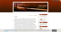 Desktop Screenshot of hirvilag.blog.hu