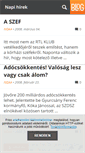 Mobile Screenshot of hirvilag.blog.hu