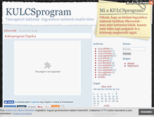 Tablet Screenshot of kulcsprogram.blog.hu