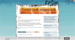 Desktop Screenshot of csaknekem.blog.hu