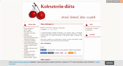 Desktop Screenshot of koleszterin-dieta.blog.hu