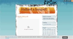 Desktop Screenshot of hallasdahangod.blog.hu