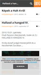Mobile Screenshot of hallasdahangod.blog.hu